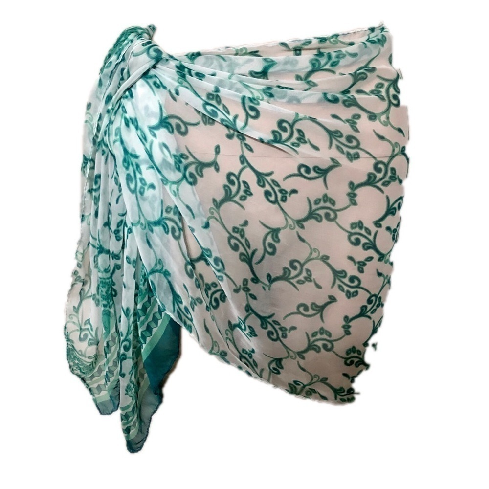 Tropical Sarong Beach Wrap - Picture 2 of 10
